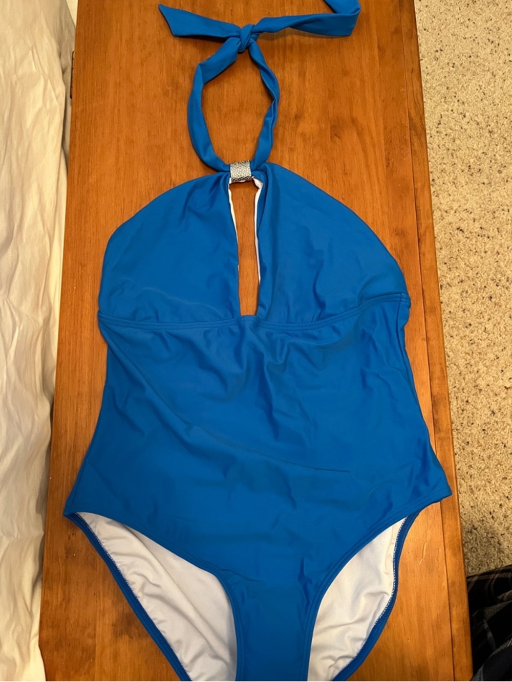 VENUS Bright Blue Halter One-Piece Swimsuit